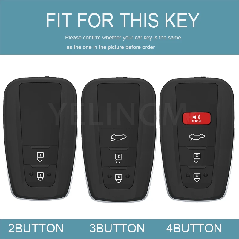 TPU 2/3/4 Buttons Car Remote Key Case Cover Shell Fob For Toyota CHR Camry Corolla RAV4 Highlander C-HR Prius Land Cruiser Prado