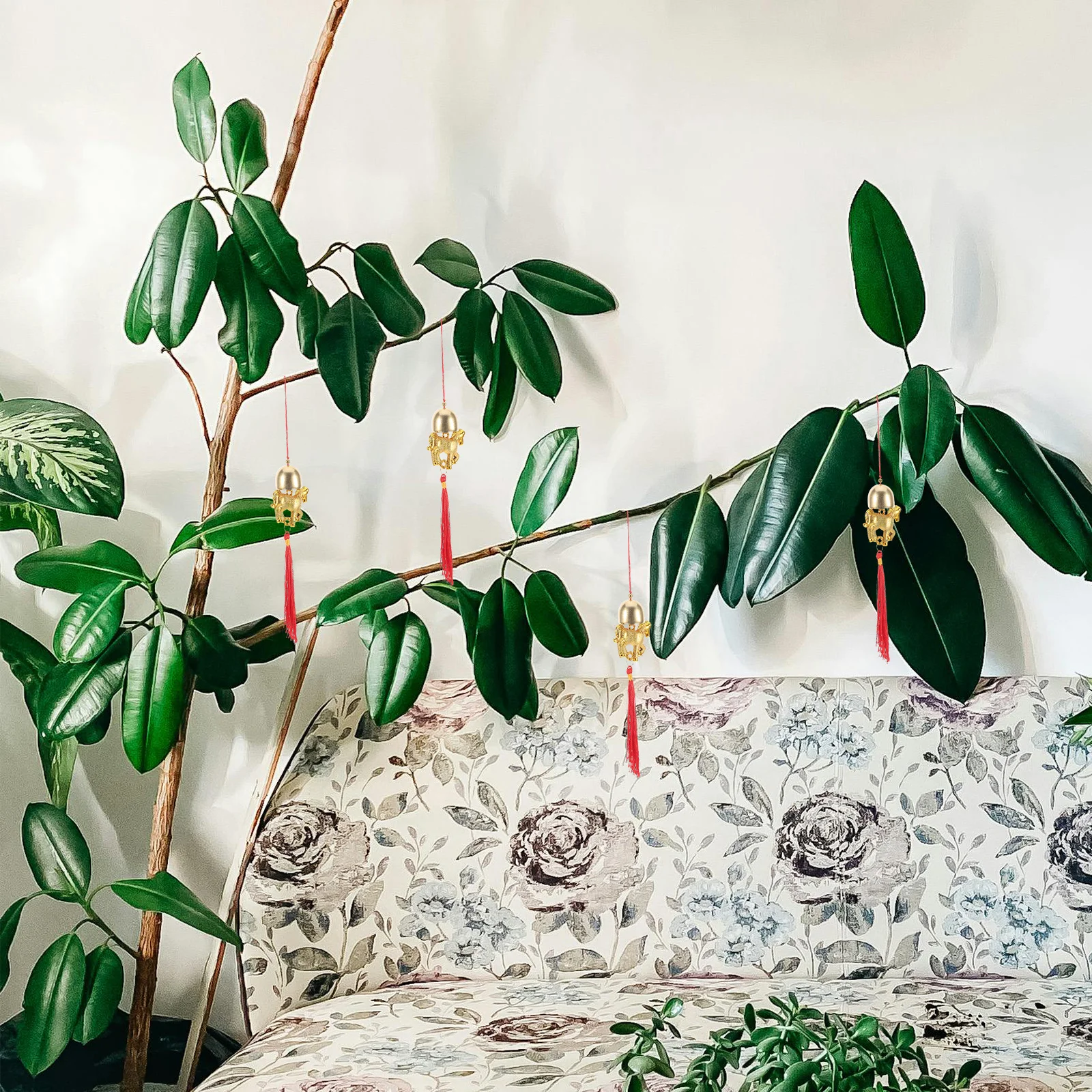 

4Pcs Horse Year Hanging Tassel Ornaments Chinese New Year Decorations Lucky Wealth Success Pendant Traditional Spring Festival