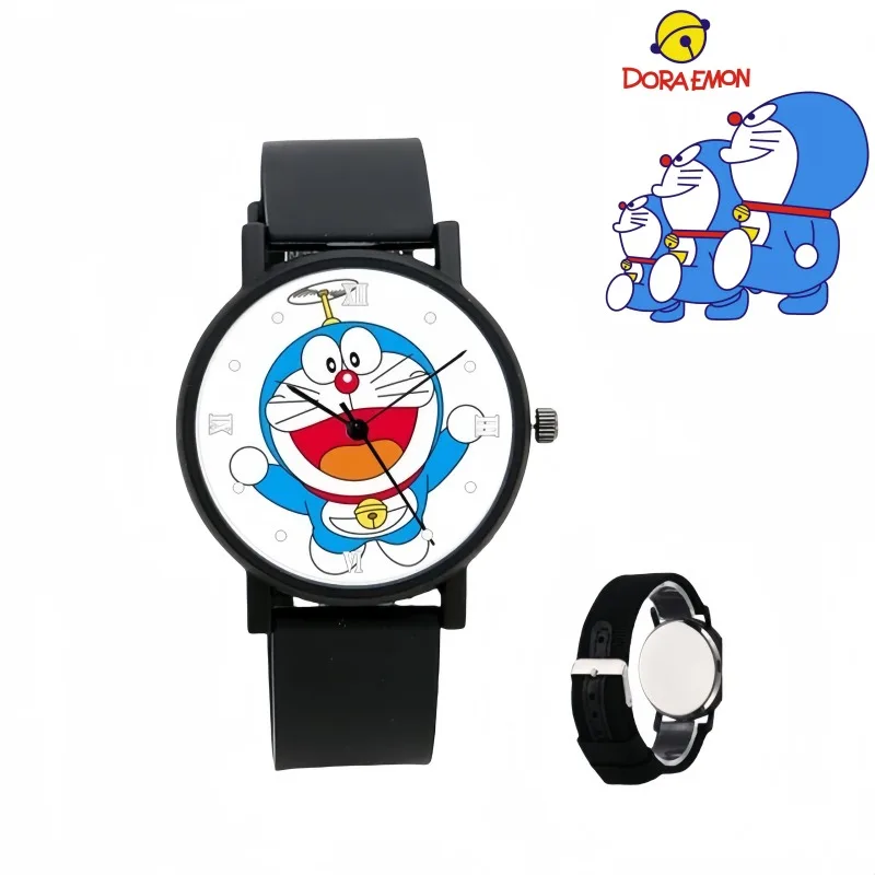 

Doraemon jingle cat quartz watch cute cartoon personality fashion simple student electronic watch for friends birthday gifts