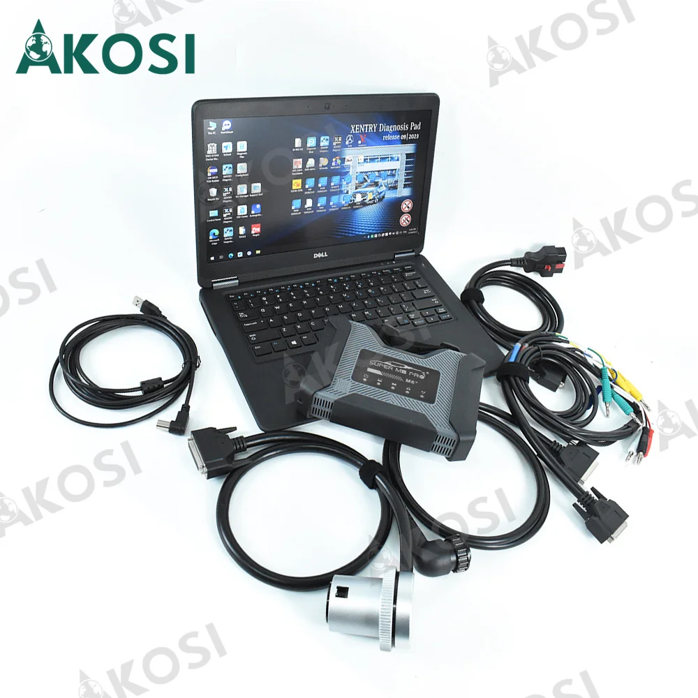 2024 SUPER MB PRO M6+ Full Version DoIP For Benz Diagnostic Scanner Supports  ForB-MW Aicoder/ E-sys with Dell laptop