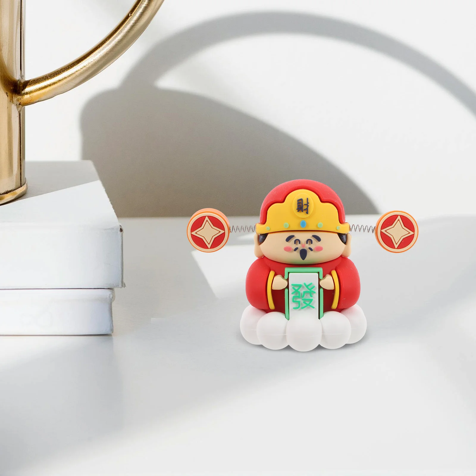 

Mini Statue for Car Dashboard Decor Aesthetic Interior Accessories Lucky Wealth God Feng Shui Prosperity Ornament