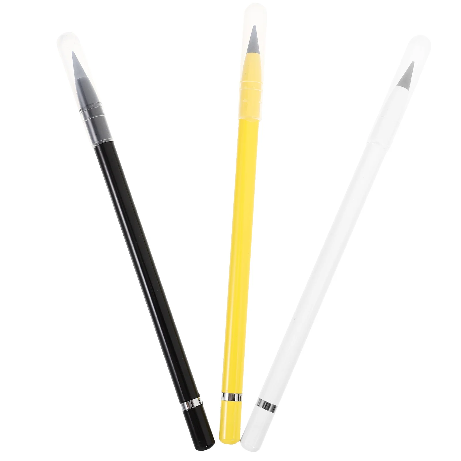 

3pcs Everlasting Alloy Pencils Shaved Set No Sharpen Metal Sketch Inkless Writing Draft Drawing Eraser Students