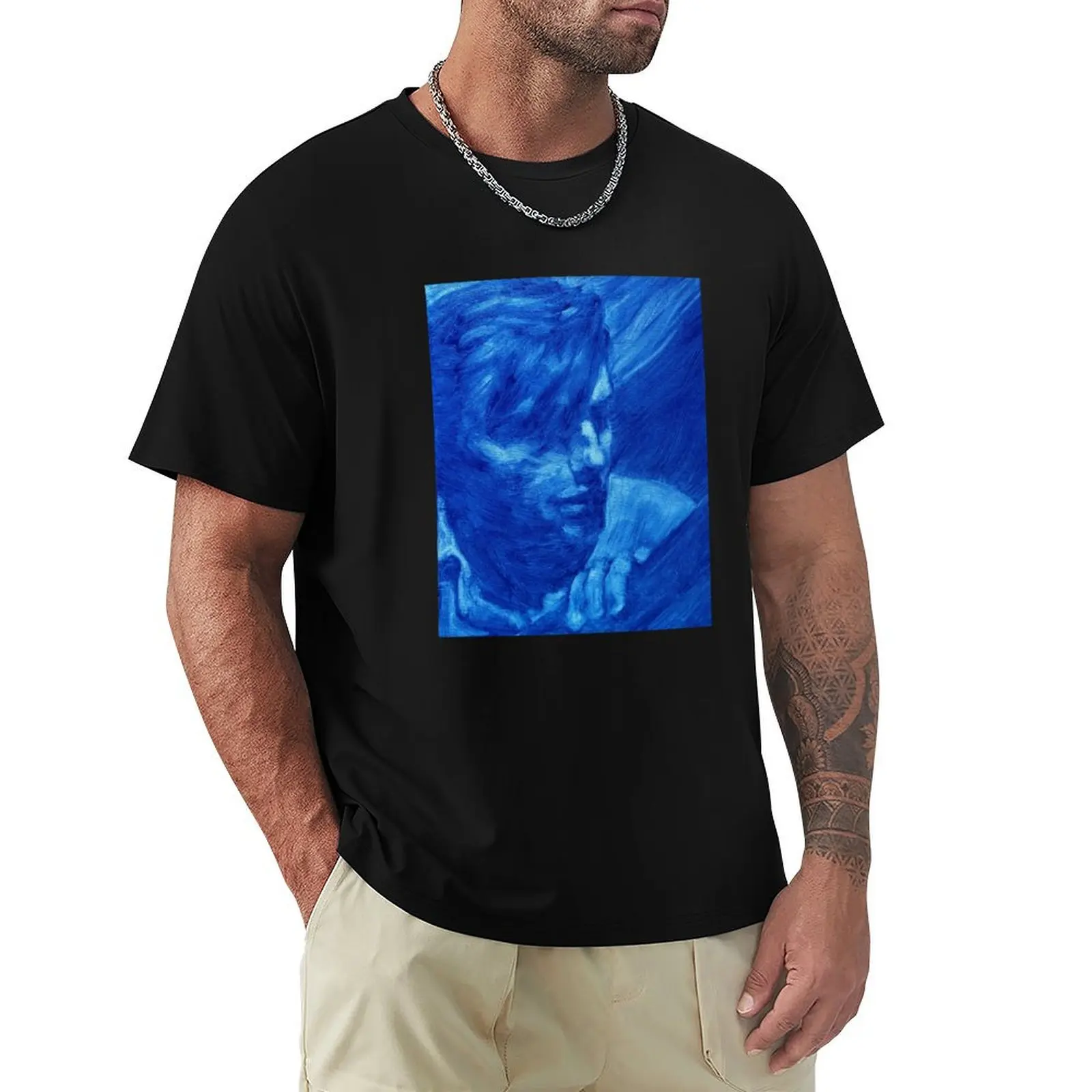 Willie Loomis Painting T-Shirt Retro Style Print Casual Top