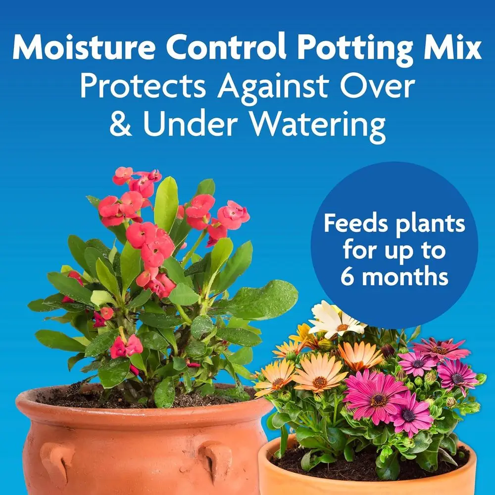 Moisture Control Potting Mix, 16 qt. (2-Pack) | Plant Soil or Container Plants, Protects from Over- and Under-Watering