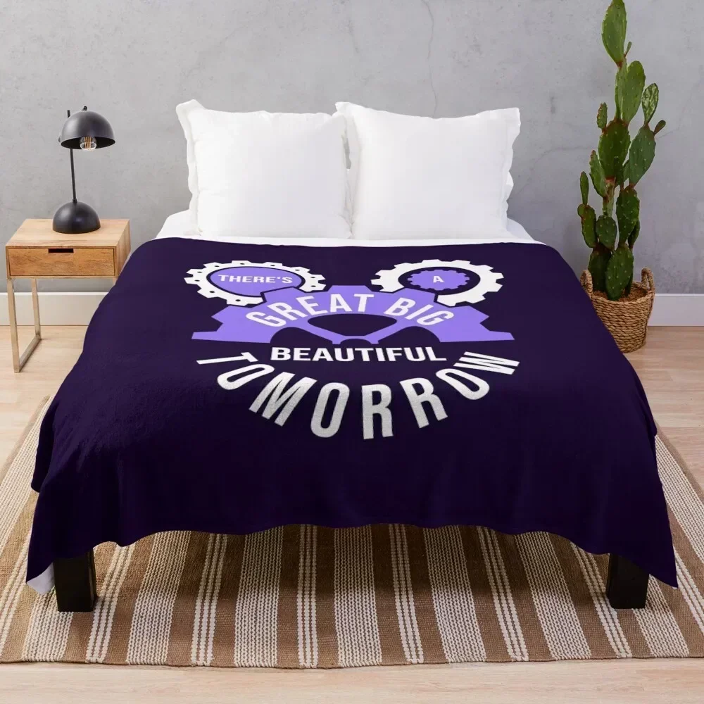 

There's a Great Big Beautiful Tomorrow Throw Blanket Soft Warm Blanket Gift for Grandparents