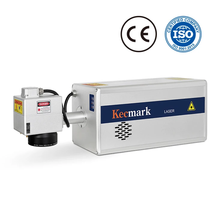 CE Approved Advanced Air Cooling 30W-100W Fiber Marking Machine with Paging Dispenser Machine for Bags Coding