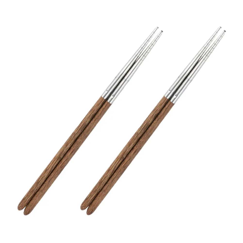 

2 Pairs Wooden Chopsticks Food Serving Chopsticks for Dining Home Home Tableware Kitchen Supply Non Slip