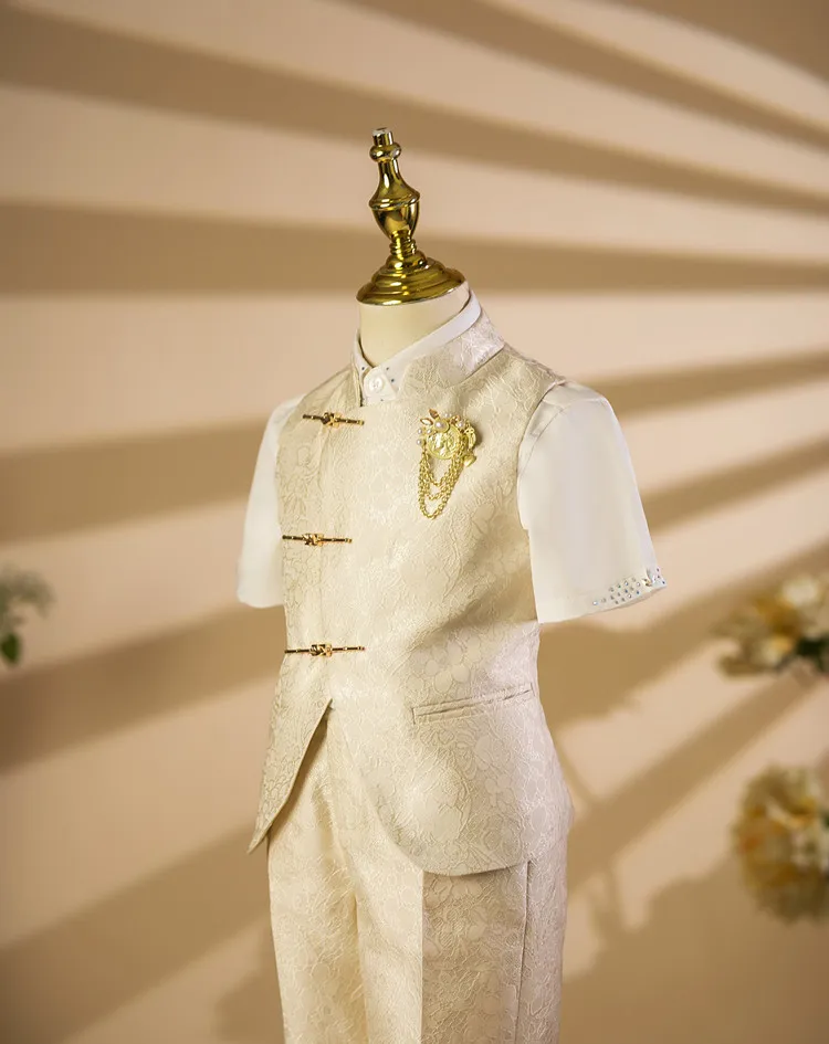 Frühlings-Boutique-Kinderkleidungsset, Kostüm für Klavier-Auftritte, Blazer für Hochzeiten, Geburtstagsfeiern A4477 – Detail 8