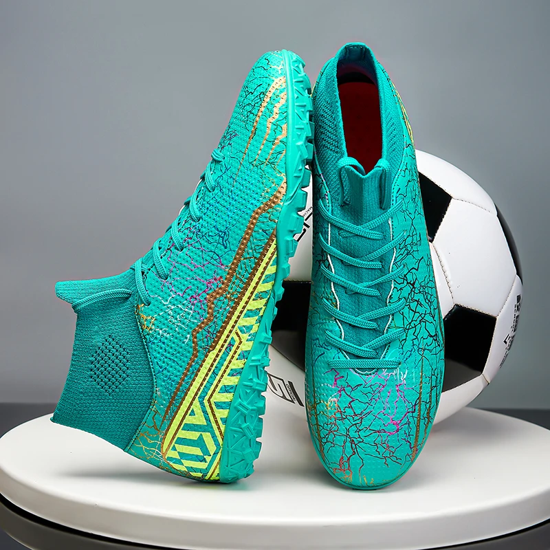 Nail mandarin duck shoes x Messi football shoes for teenagers, men and women, adult training shoes for children and students AG