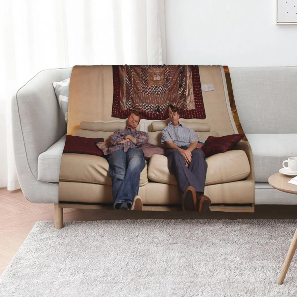 The El Dude Brothers - Peep Show UK Throw Blanket Hairy Sofa Quilt Sofa Throw Decorative Sofas Blankets For Bed Loose Blankets