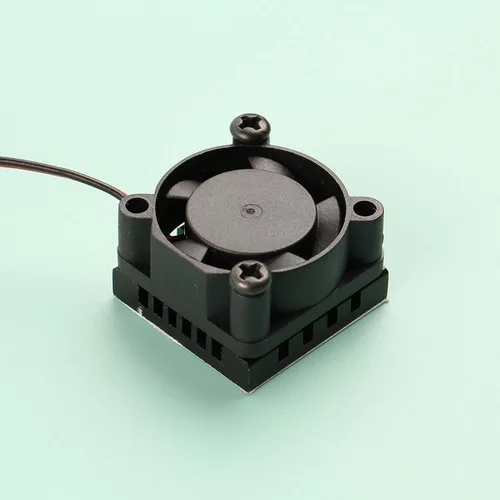 Imagen 2 del producto Disipador de calor de 25x25mm, 25x50mm y ventilador de refrigeración de 5V y 12V, radiador de aluminio combinado, refrigerador pequeño para PCB Raspberry Pi RPI