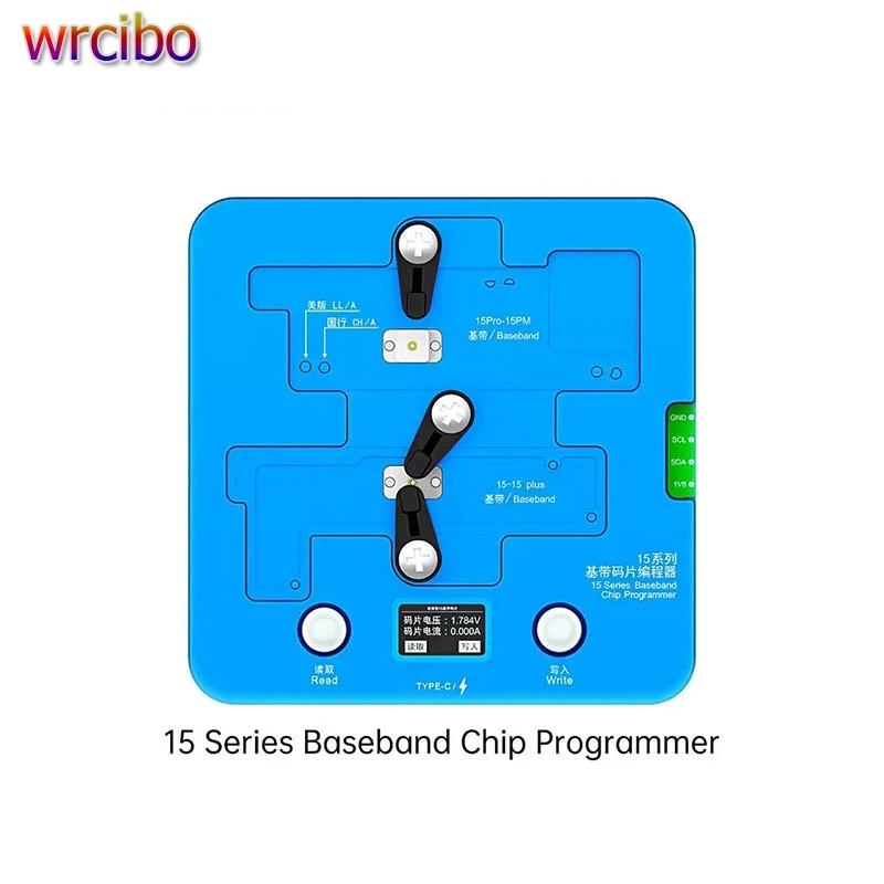 

JCID EEPROM Programmer Logic Baseband Read Write Tool For iPhone X-15 Pro Max Non-Removal EEPROM IC Test Fixture