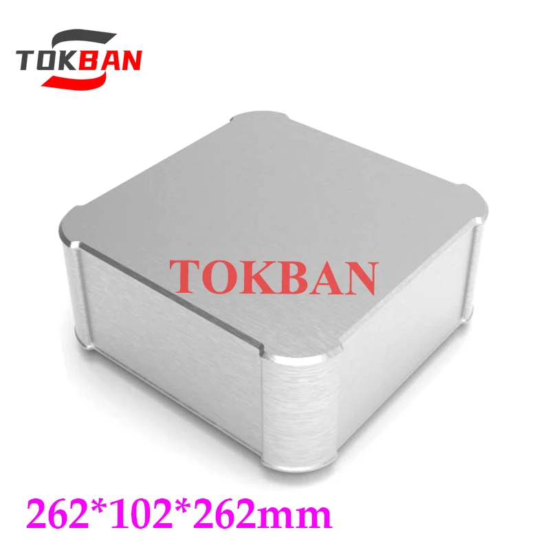 Tokban Audio 2610R 262*102*262mm Aluminum Power Amplifier Chassis Enclosure DIy HIFI Preamplifier Headphone Amplifier Case Shell