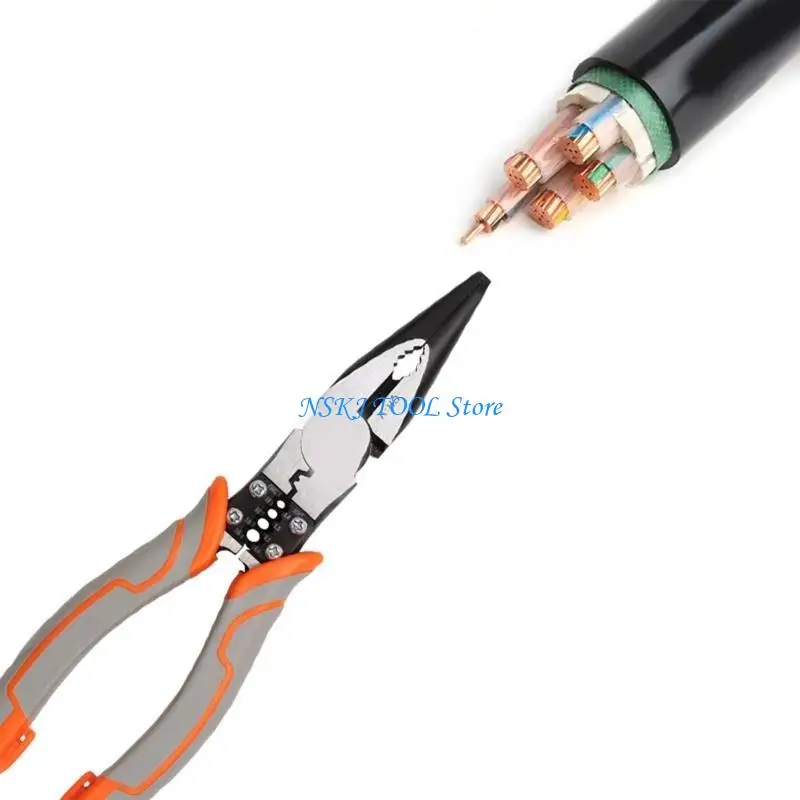 

L8RC Wire Stripper Crimper Cutter for Household Garage Shop Handyman Linesman Electricians Anti-Corrosion Wear-resistant