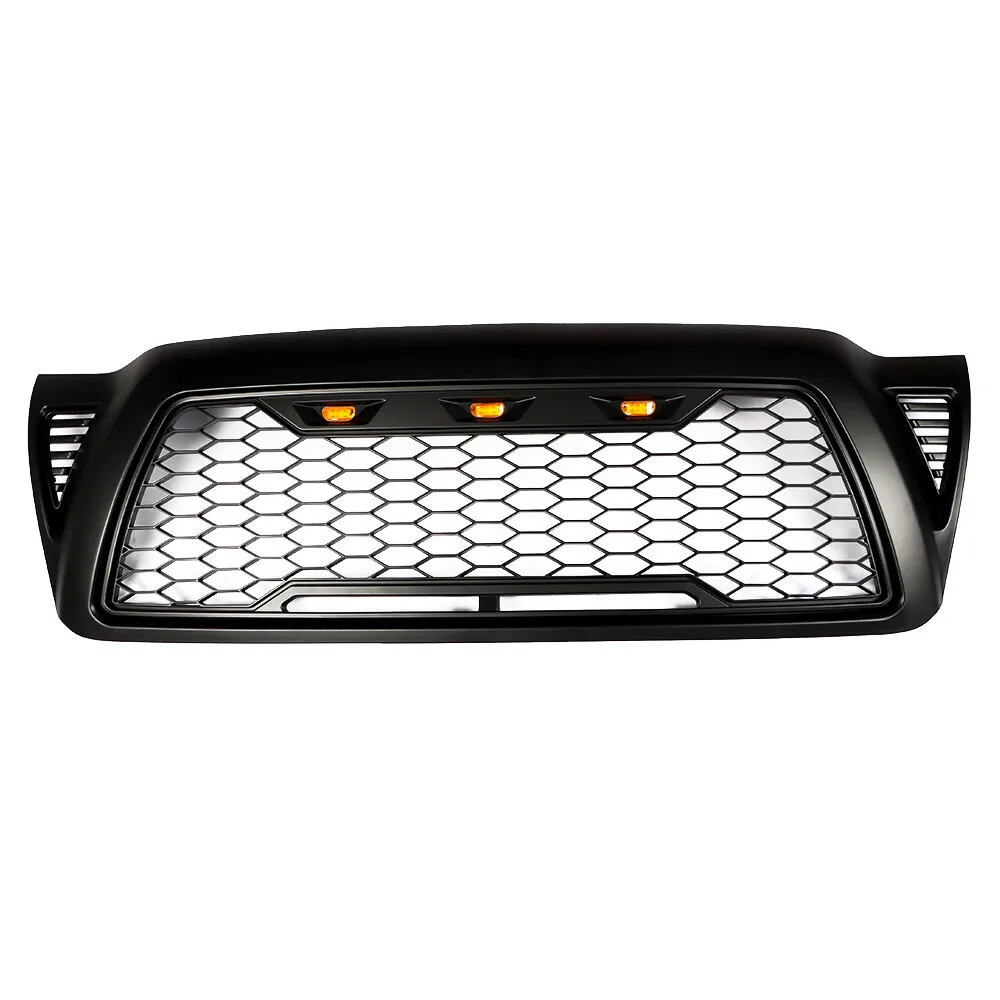 

Grille Bumper Upper Grill For Toyota Tacoma 2005-11 Front Plastic Black Durable