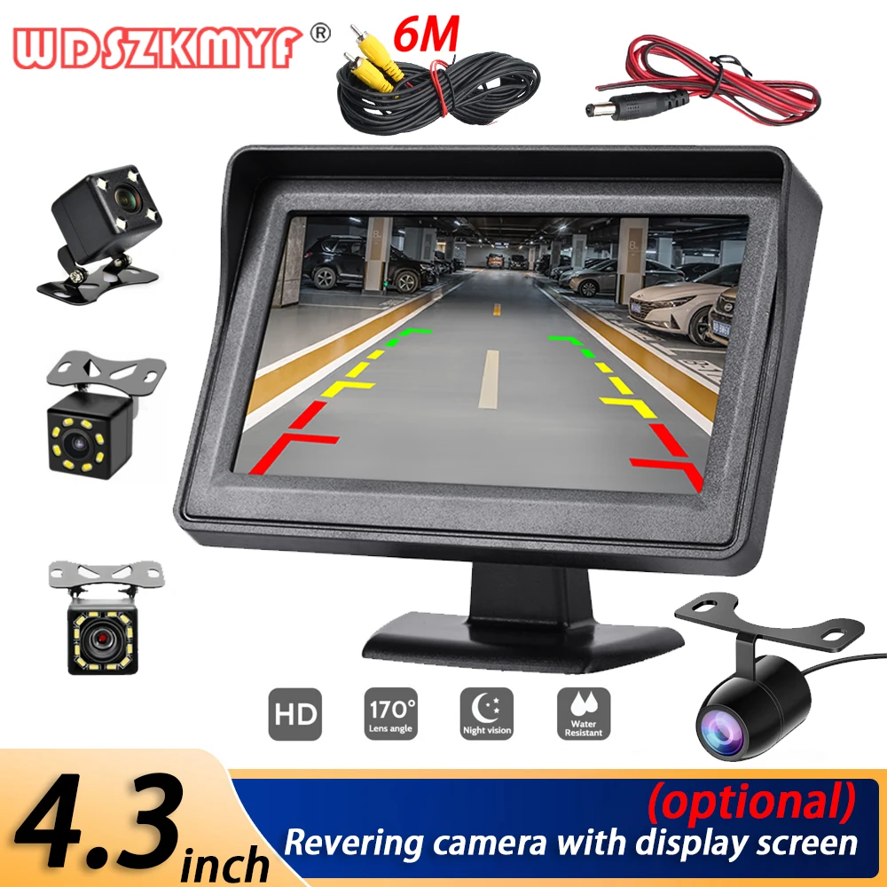 

4.3Inch Rear View Camera Monitor Screen Reversing Camera for Car Parking Parking System Camera for Vehicle Easy Installation
