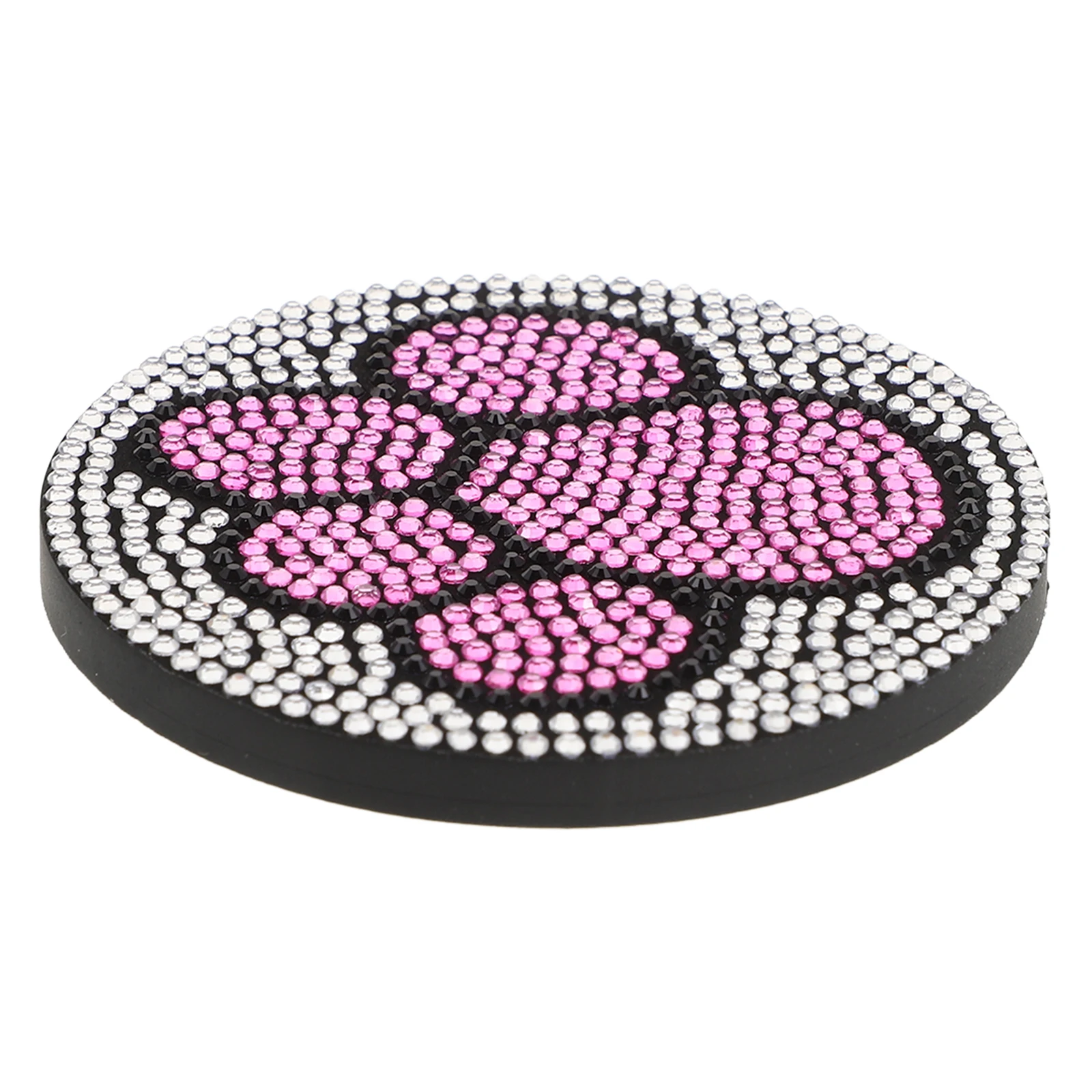 

Rhinestone Car Cup Coaster Water Mat Holder Mats Pvc Durable Nonskid Fashionable Dog Paw Print Interior Accessories