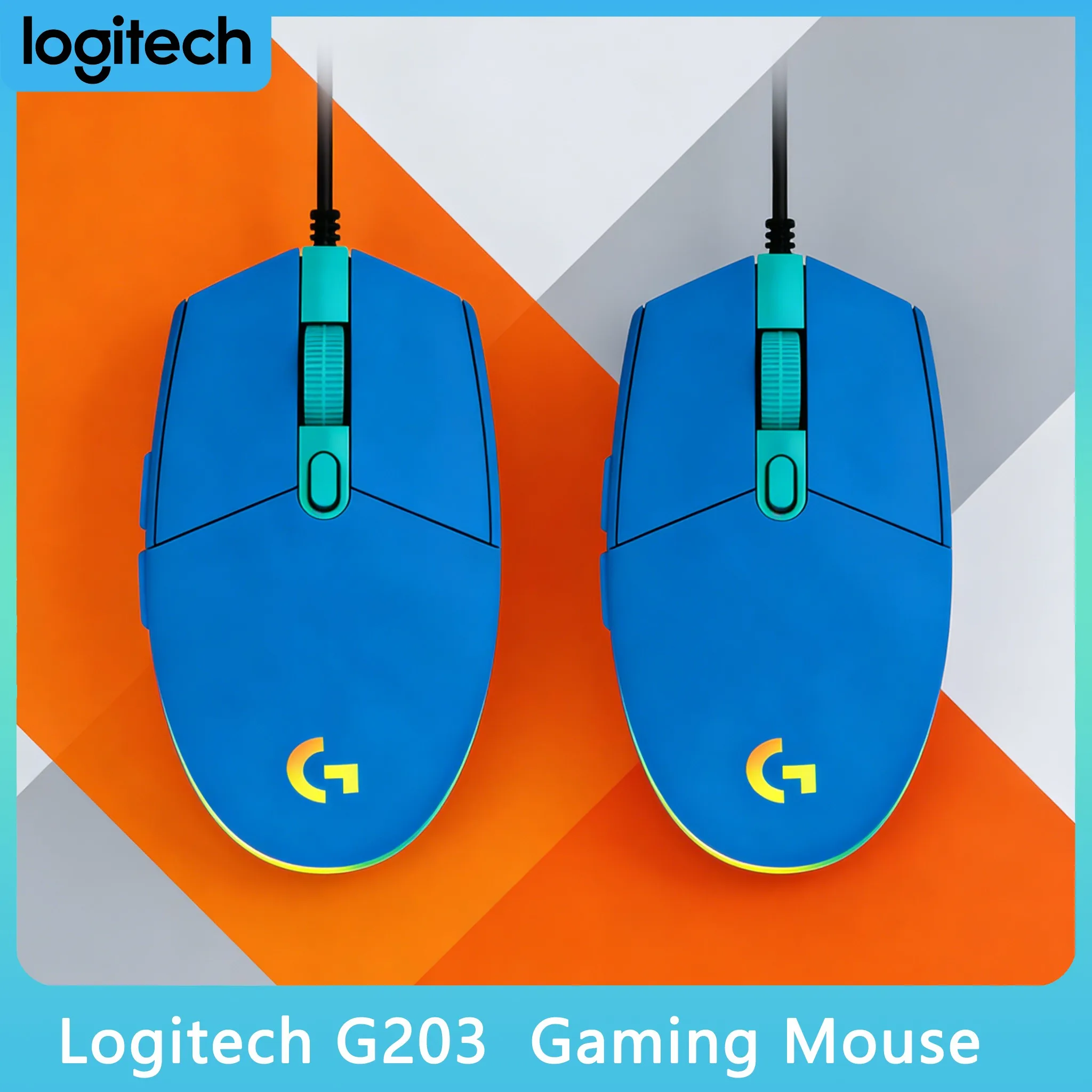 

Logitech G203 Office Mouse Comfort Grip for Long Time Typing