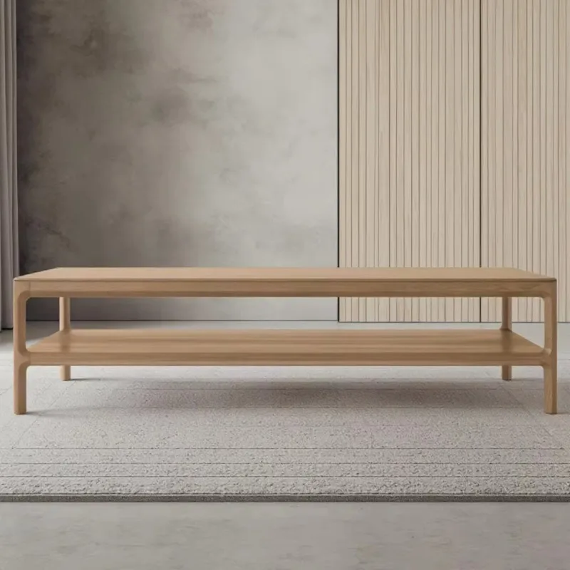 

Современный роскошный журнальный столик, американский прямоугольный журнальный столик из массива дерева