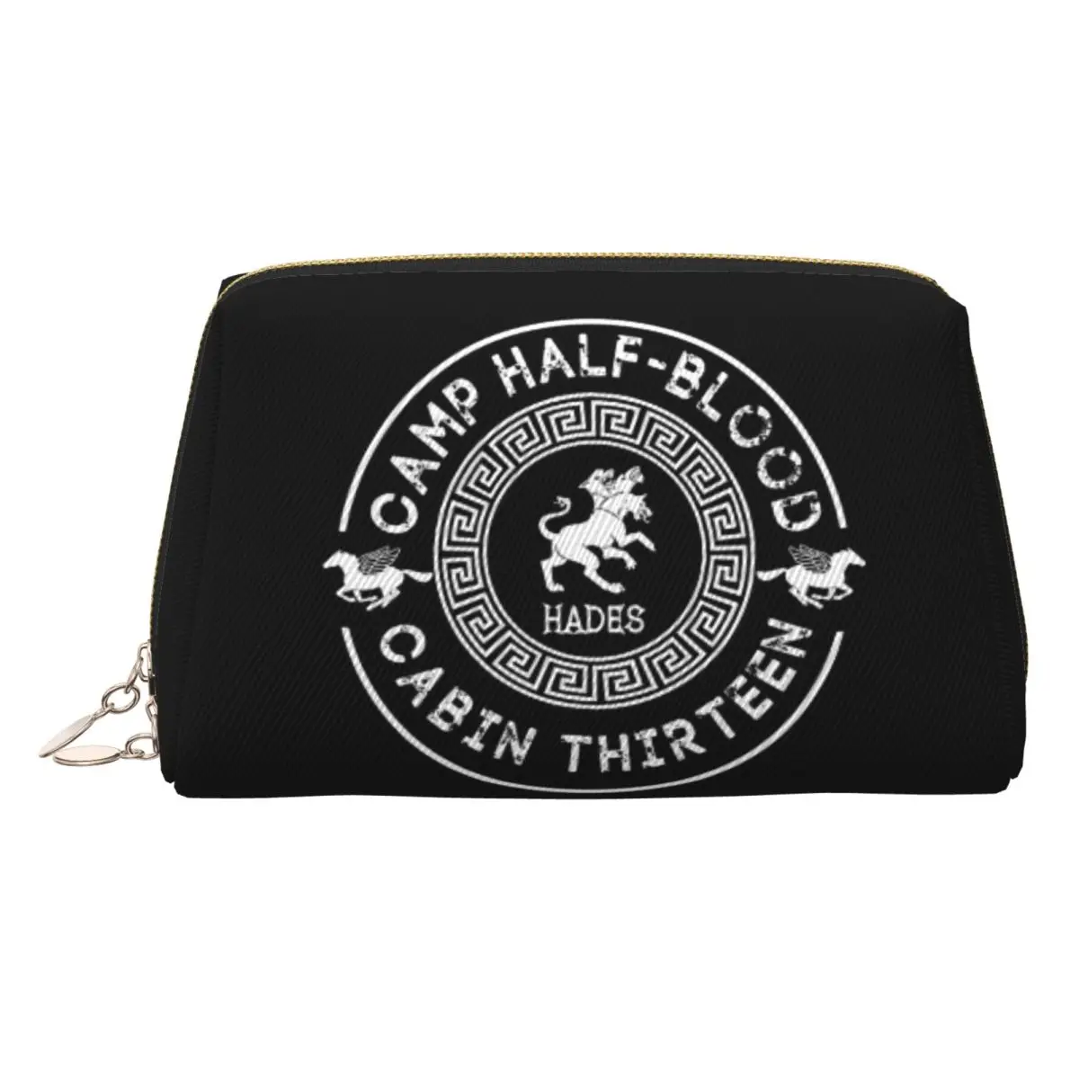 Cabin Thirteen Hades Percy Jackson Camp Half-Blood Women Cosmetic Bags Travel Makeup Organizer Pouch Toiletry Storage Dopp Kit