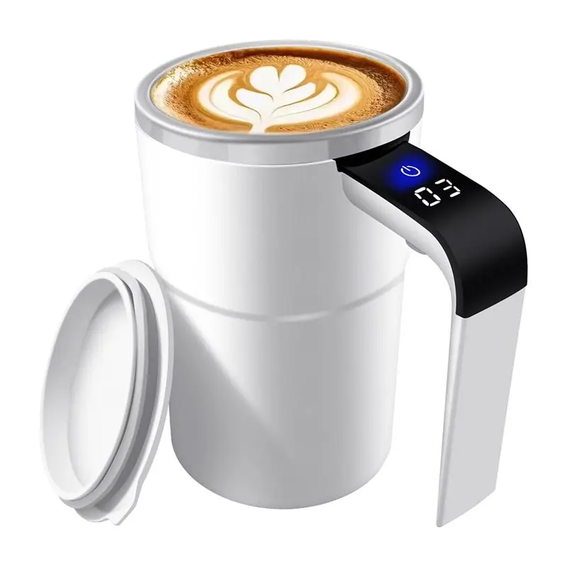 

A74G-автоматическая самоперемешивающаяся кофейная кружка, электрическая чашка для смешивания с магнитной мешалкой, перезаряжаемая чашка для миксера с контролем температуры