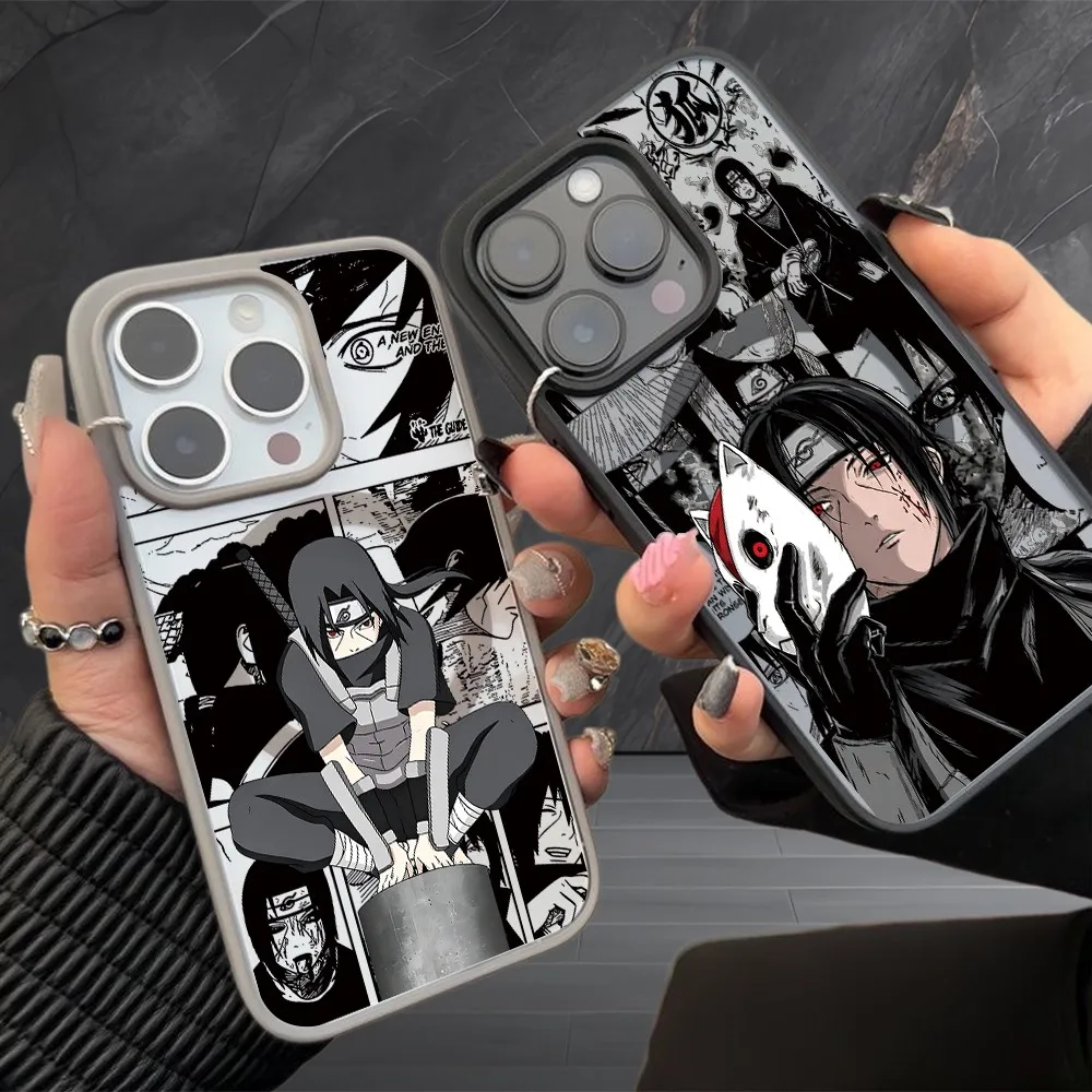 Anime N‑NarutoS Uchiha Itachi Cases for Samsung Galaxy A17 A27 A37 A57 S26 S25 A16 A36 A56 S24 S23 FE Plus Edge 5G Acrylic Cover