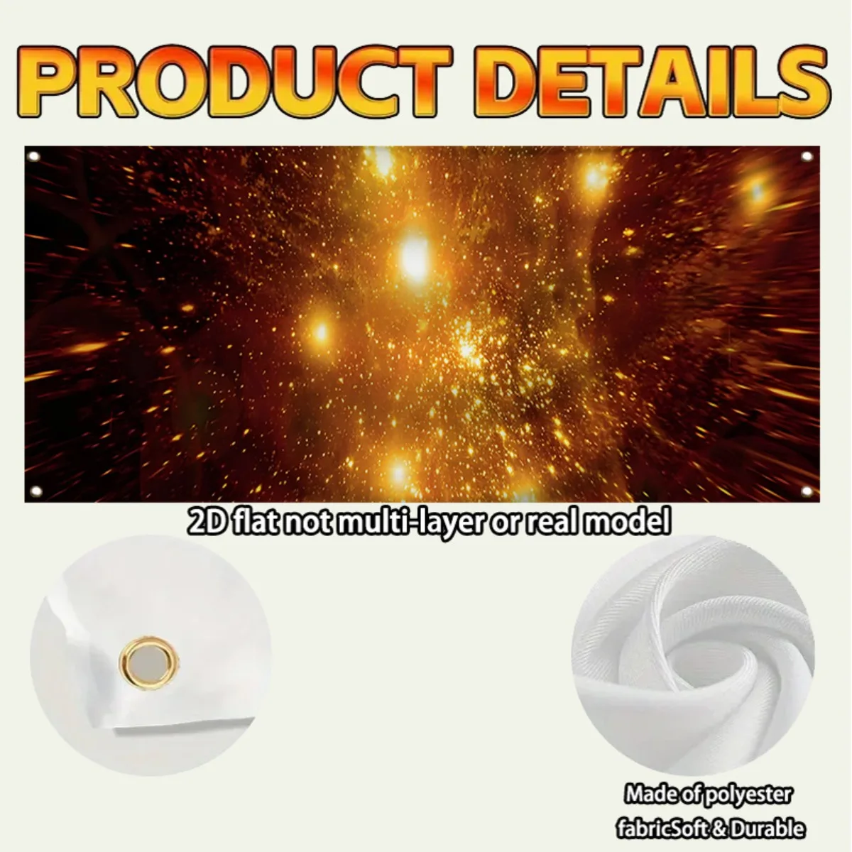 Custom Large Banner Personalized Logo Text Heavy Duty Advertising Banner for Business Events Party Trade Show Outdoor