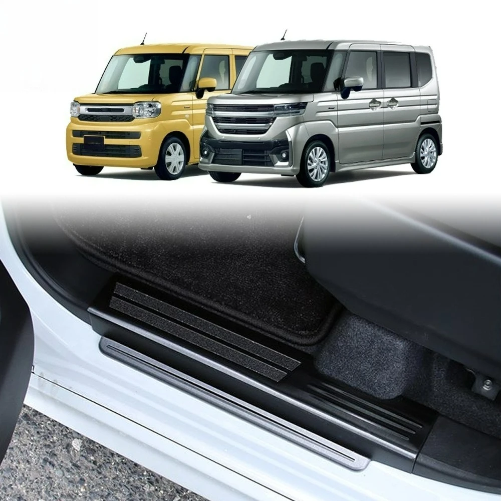 Car Stainless Steel Door Sill Scuff Plate Welcome Foot Pedal For Suzuki Spacia/Spacia Custom MK54S MK94S 2024
