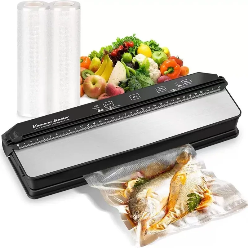 

Household small food vacuum sealing machine, vacuum lock fresh, high suction, dry and wet dual-use sealing machine
