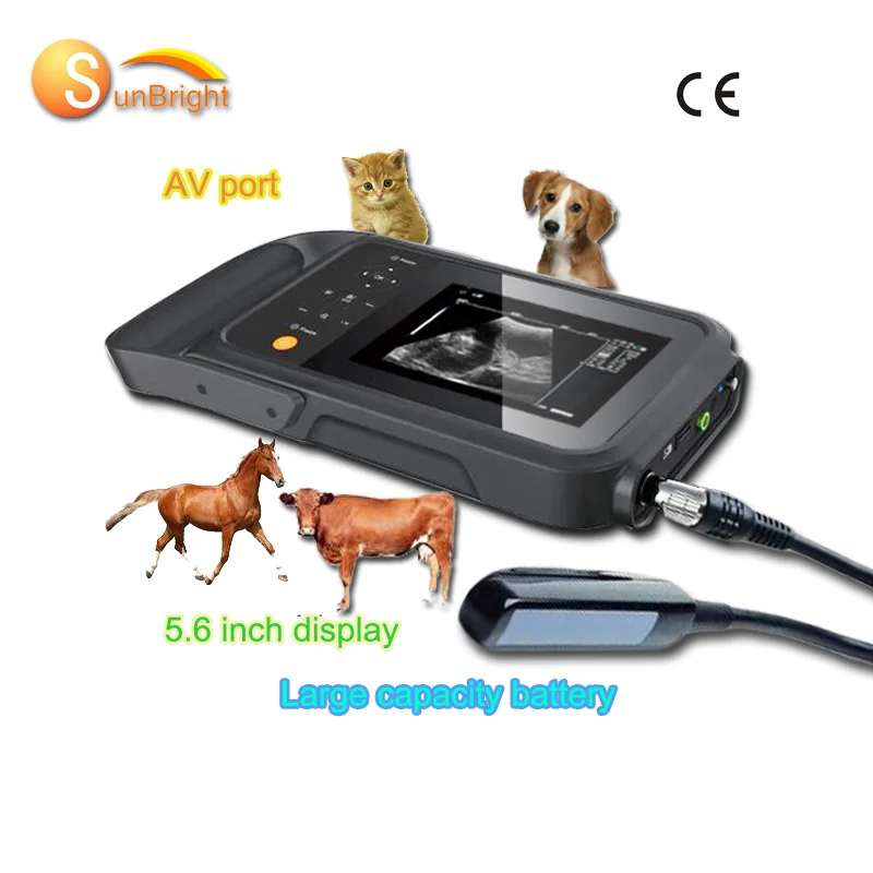 

Cheap Portable ultrasound machine for veterinary ultrasound for Bovine Equine with rectal probes