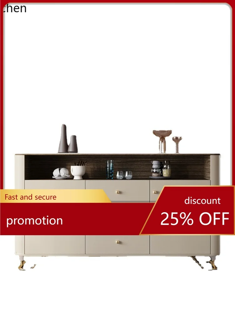 

YFY Sideboard Cabinet Light Luxury Home Integrated Wall Saddle Pike Restaurant Stone Plate Entrance Cabinet