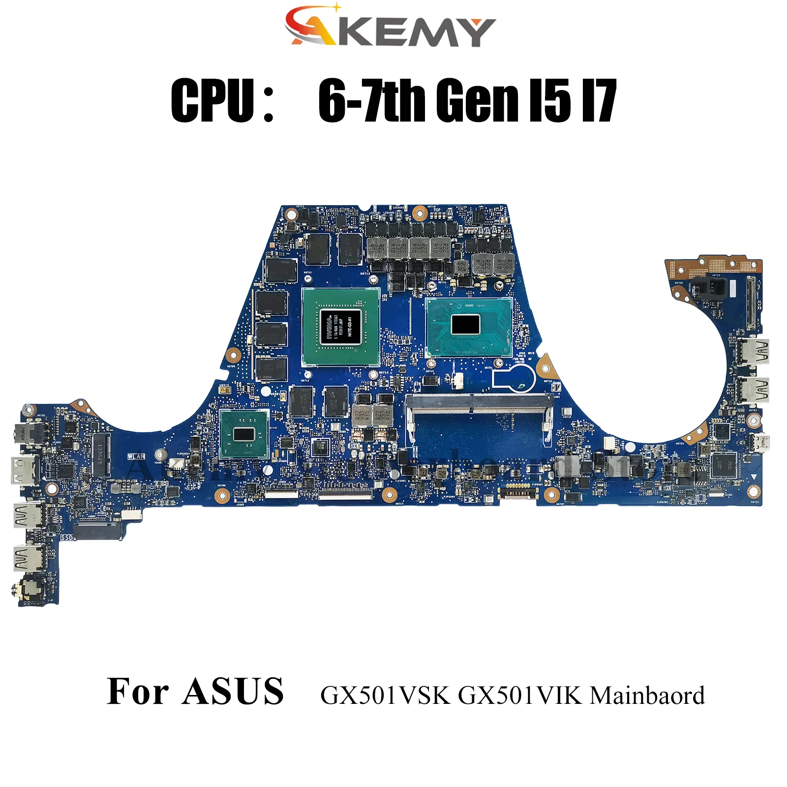 

GX501VIK Материнская плата для ноутбука ASUS ROG Zephyrus GX501VSK GX501V GX501VIK Материнская плата для ноутбука с процессором I5 I7 100% tests OK stk