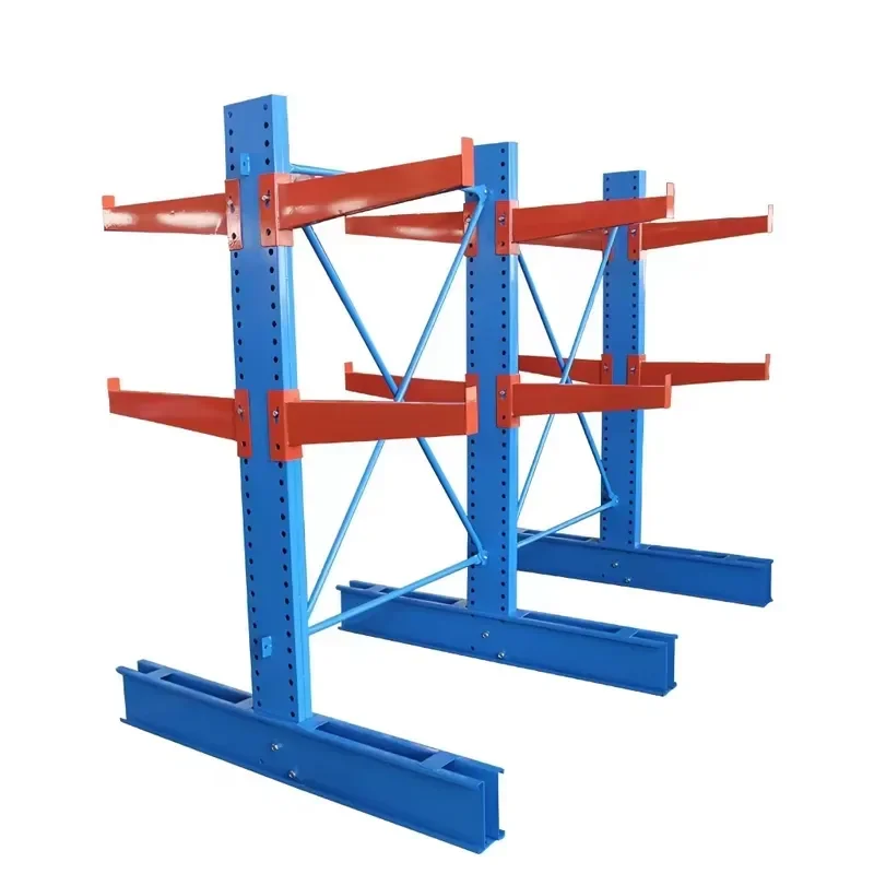 Factory Direct Cantilever Racking Heavy Storage Rack for Long Pipe Lumber Material