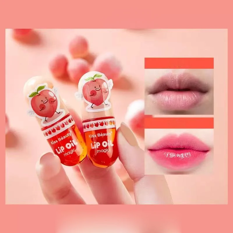 2 packs of berry color lip balm moisturizing gloss lipstick to create shiny lips, natural luster and bright lip makeup