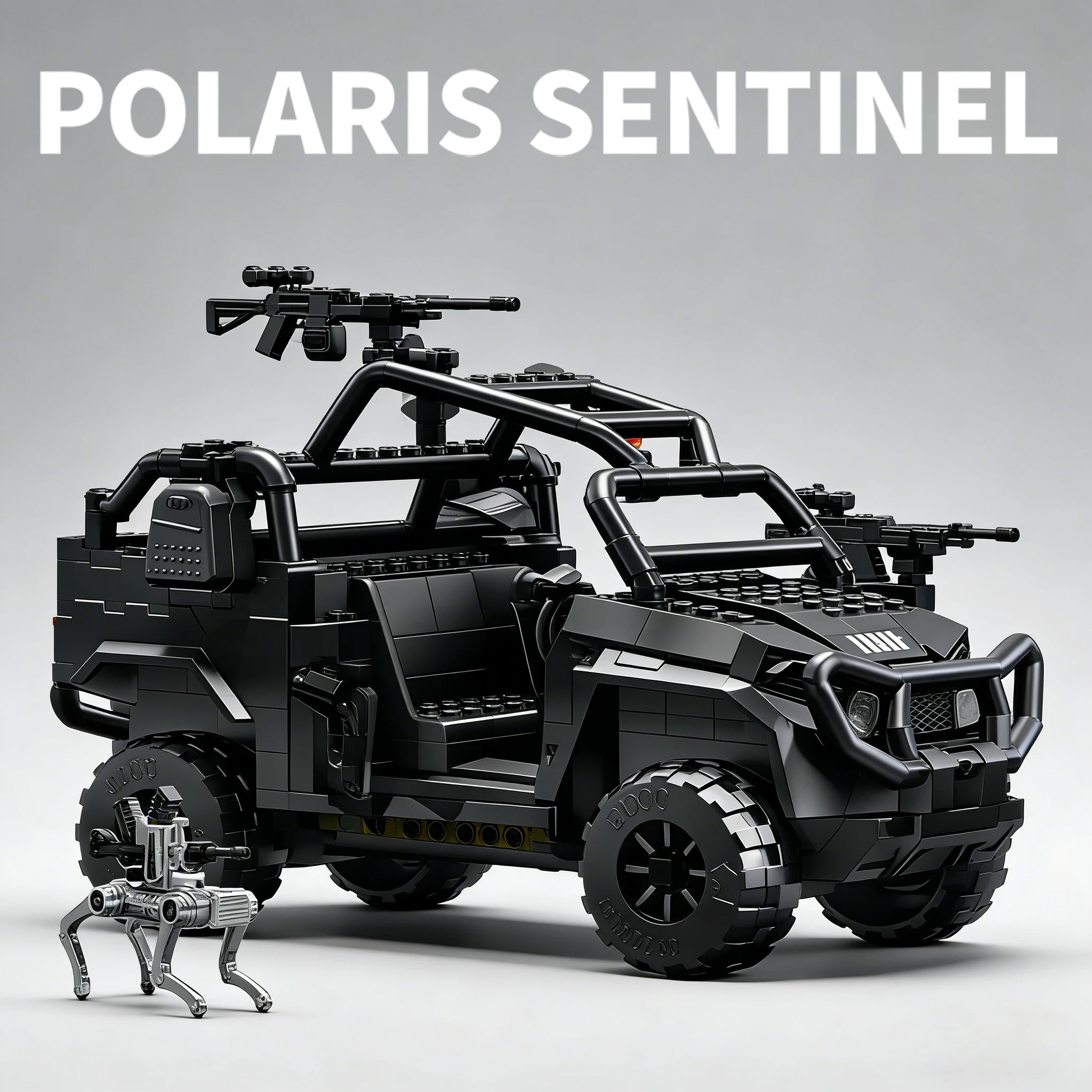 

Военная армейская техника: игрушечный внедорожник для мальчиков, конструктор, модель бронированной машины спецназа