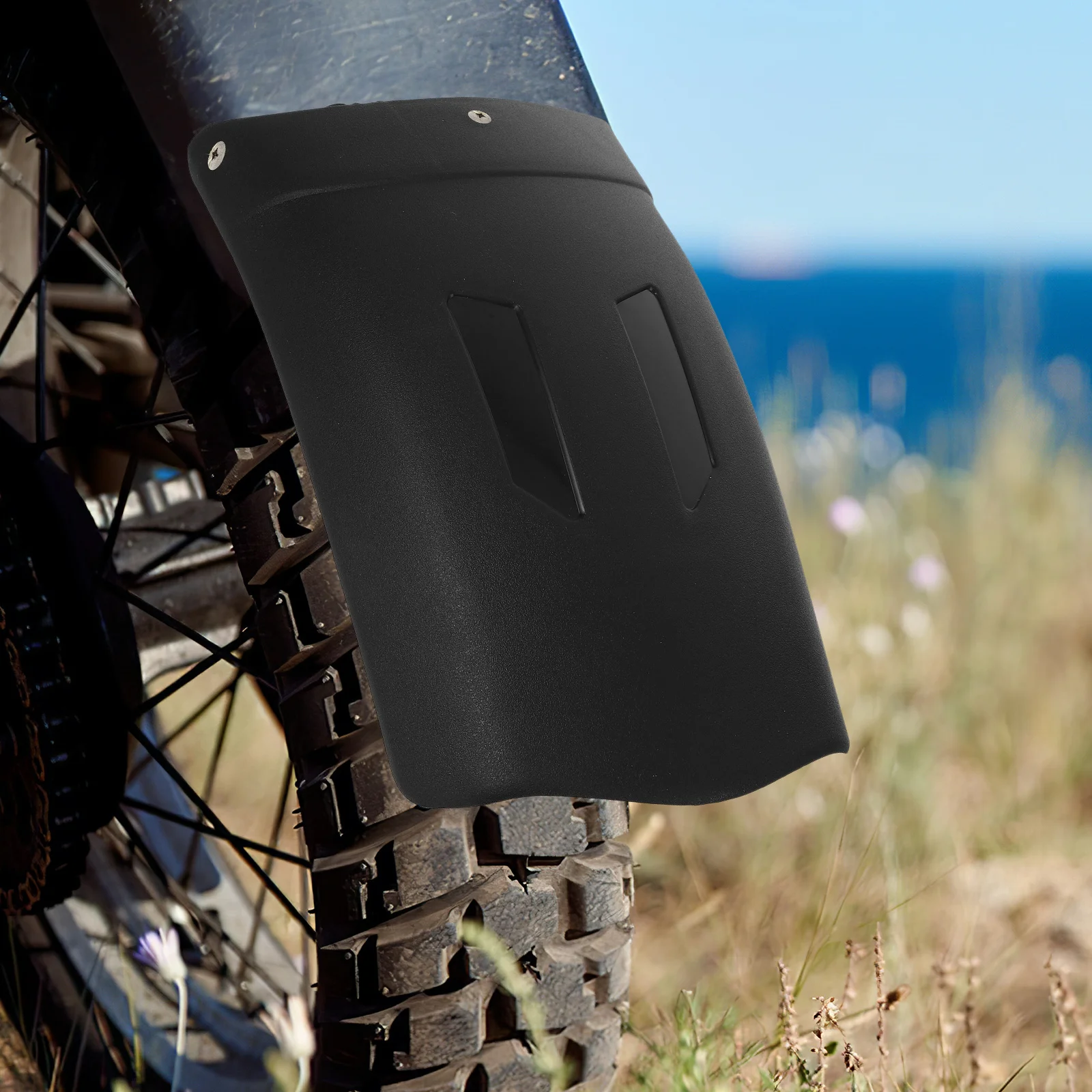 

Motorcycle Extended Front Mudguard Replacement Durable ABS Impact Resistant Splash Guards Front Mud Flaps Wheel Cover