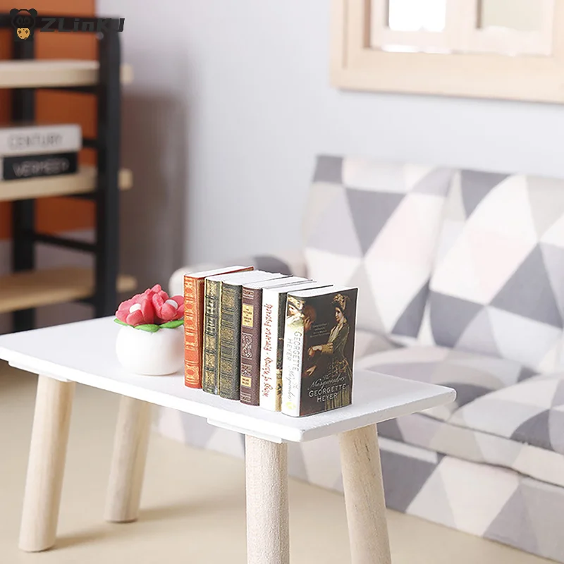 ▶ หนังสือจิ๋วสำหรับบ้านตุ๊กตา 6 ชิ้น ขนาด 1:12 หนังสือการ์ตูนขนาดเล็ก ของเล่นจำลองสำหรับเด็กเล่นบทบาทสมมติ อุปกรณ์เสริมบ้านตุ๊กตา