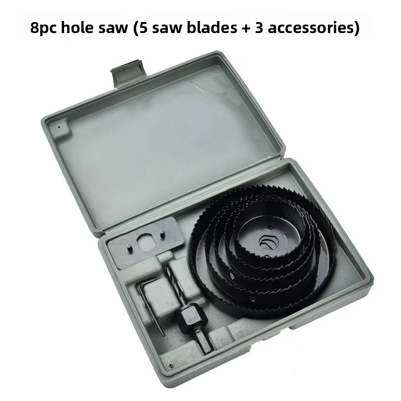 MultiSize Woodworking Hole Saw Kit for Wood Plywood Gypsum Board Drill Bit Set with Hole Enlargers for Precise Cuts