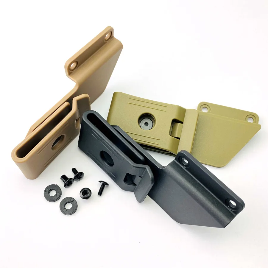 Kydex ปลอกคลิปหนีบเอวแบบหมุนได้ใหม่อุปกรณ์เสริมสำหรับปลอกเครื่องมือ Kydex พร้อมสกรูสองชุด