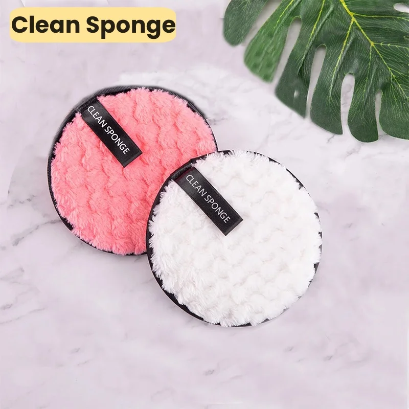 مزيل مكياج الوجه ، نفخة البوليستر ، مسحوق إزالة كسول ، إسفنجة تنظيف الجسم ، تنظيف الوجه الناعم ، أداة مستحضرات تجميل ، 1 + #1