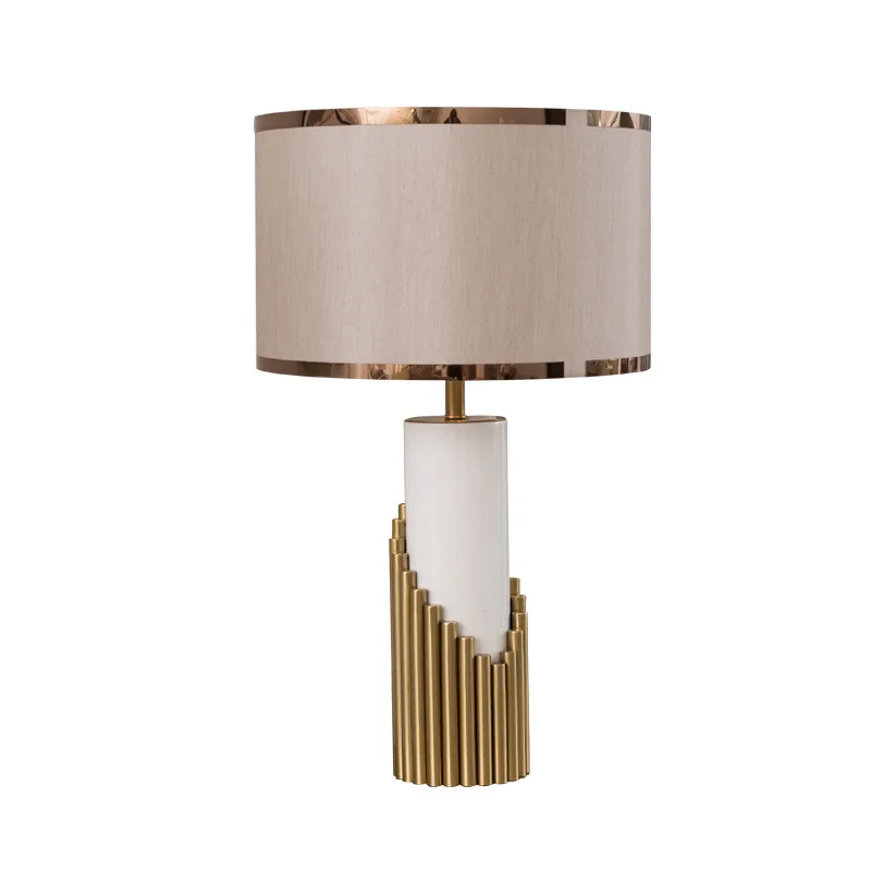 

light luxury modern creative bedroom bedside lamp Nordic simple fashion soft decoration living room model room decoration