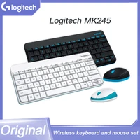 Logitech-teclado y ratón inalámbricos Mk245 Nano, Combo para ordenador portátil, escritorio, hogar y oficina