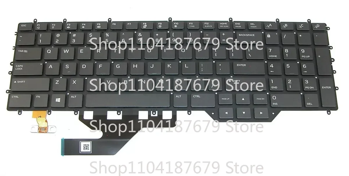 1pcs For Dell Alienware M17 R2 R3 Keyboard Colorful Backlit US PK132VQ2C01 Laptop