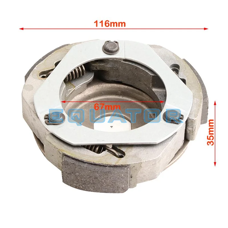 Motorcycle Driven Wheel Clutch Block Centrifugal Shoes for GY6 125cc 150cc 152QMI 157QMJ Moped Scooter ATV TaoTao Spare Parts