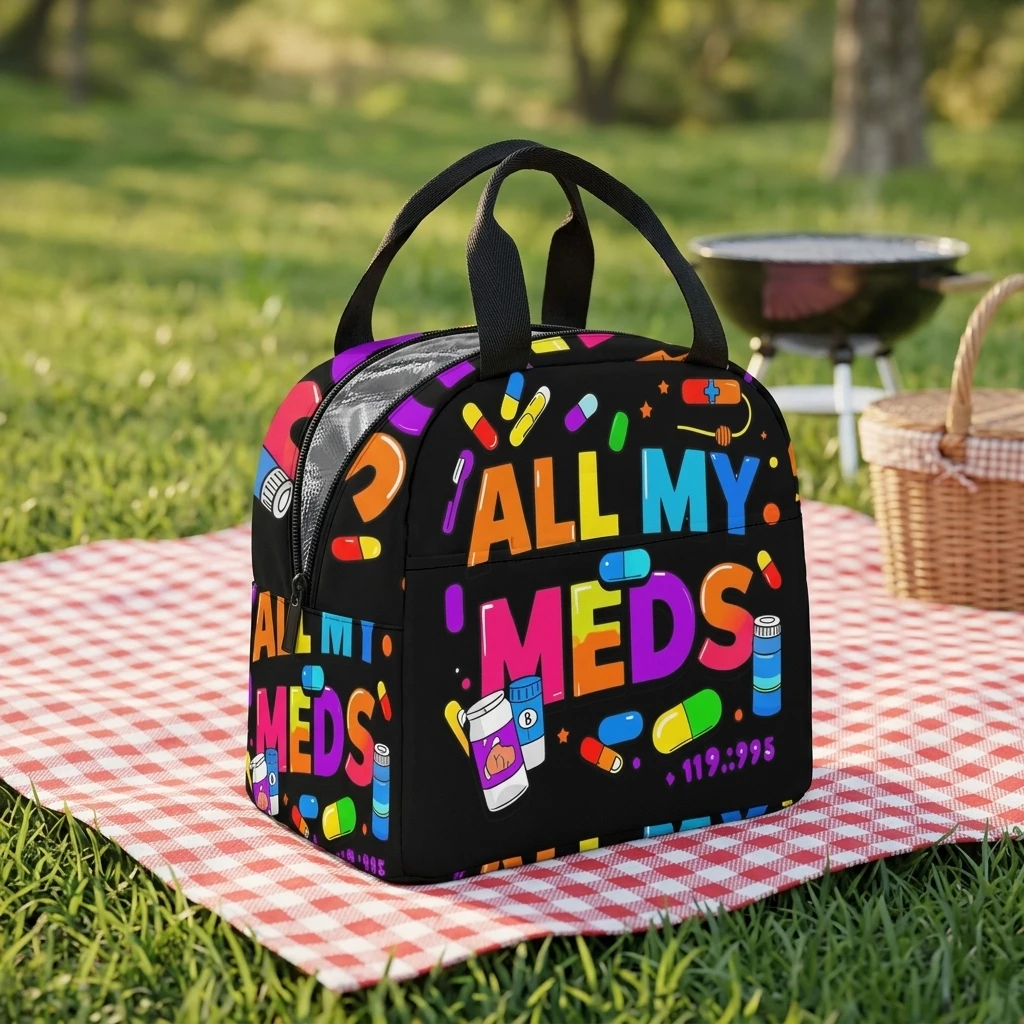 Customizable Insulated Lunch Bag With Waterproof For Outdoor Picnic And Commuting