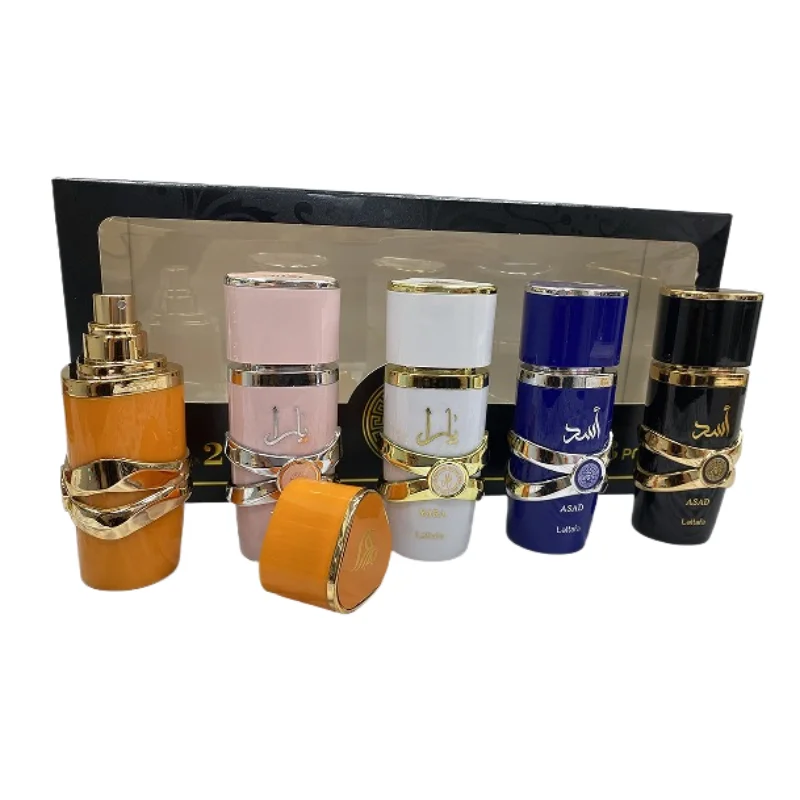 Yara-Juego De Spray De Eau De Parfum para mujer, 30ML X 5 uds., Perfume árabe Original De alta calidad, fragancia De feromonas ligeras De larga duración