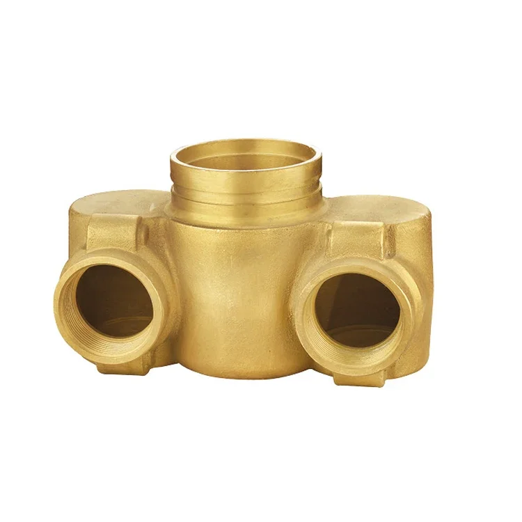 

4"grooved x 21/2"x21/2"High quality firefighting equipment brassfemale cast angle body wall hydrant coupling siamese connection