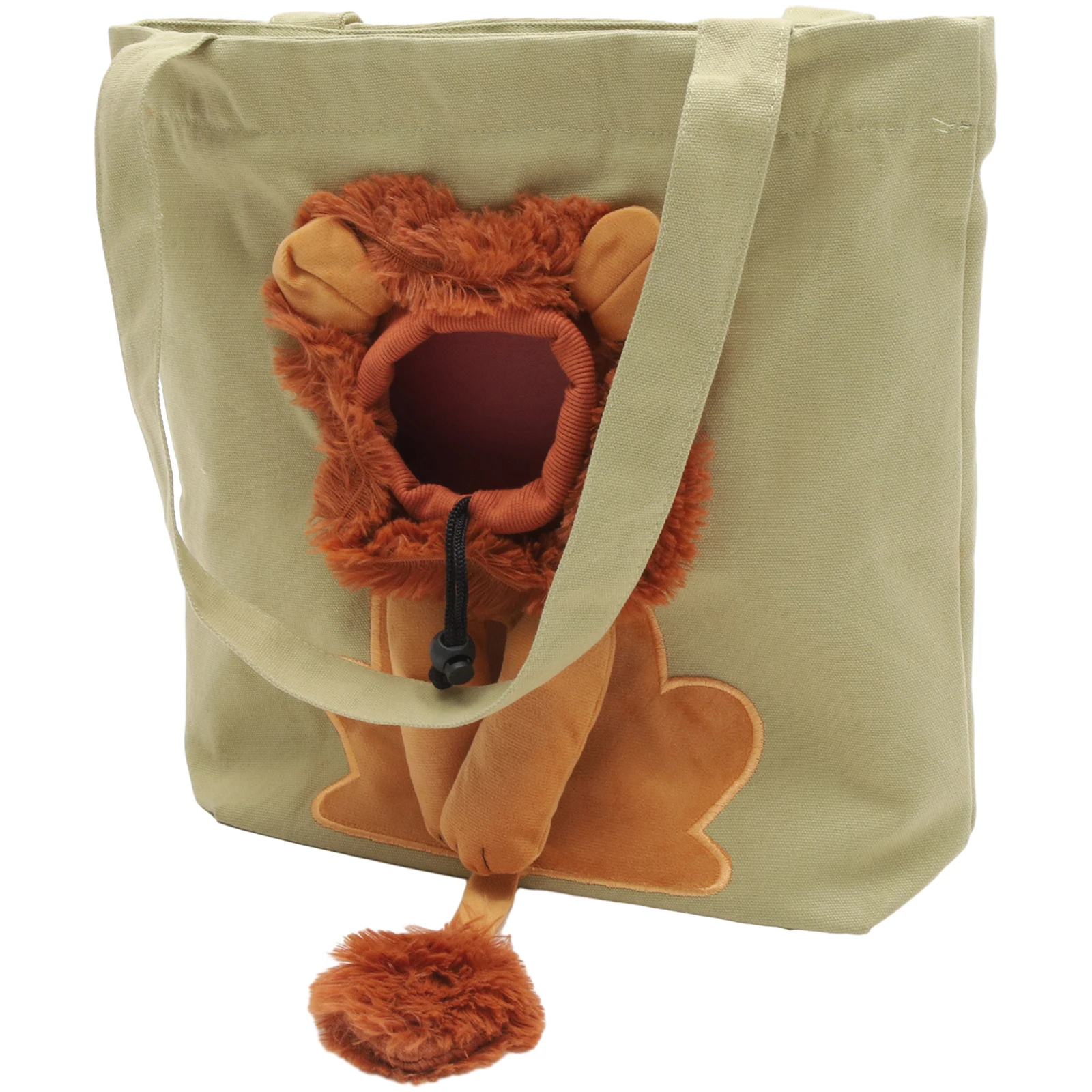 

Lion-Shaped Cat Carrier Lightweight Portable Canvas Pet Travel Shoulder For Small Cats Dogs Foldable Cat Carrying Bag Pet
