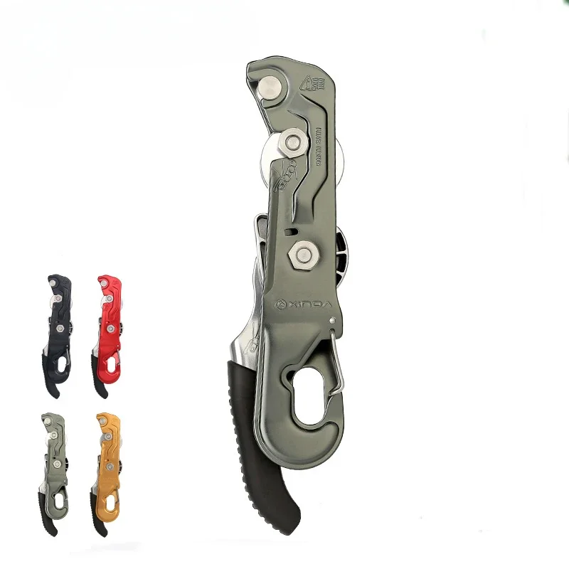 

XINDAs CE UIAA certified manually controlled rescue stop descender for climbing arborist work at height