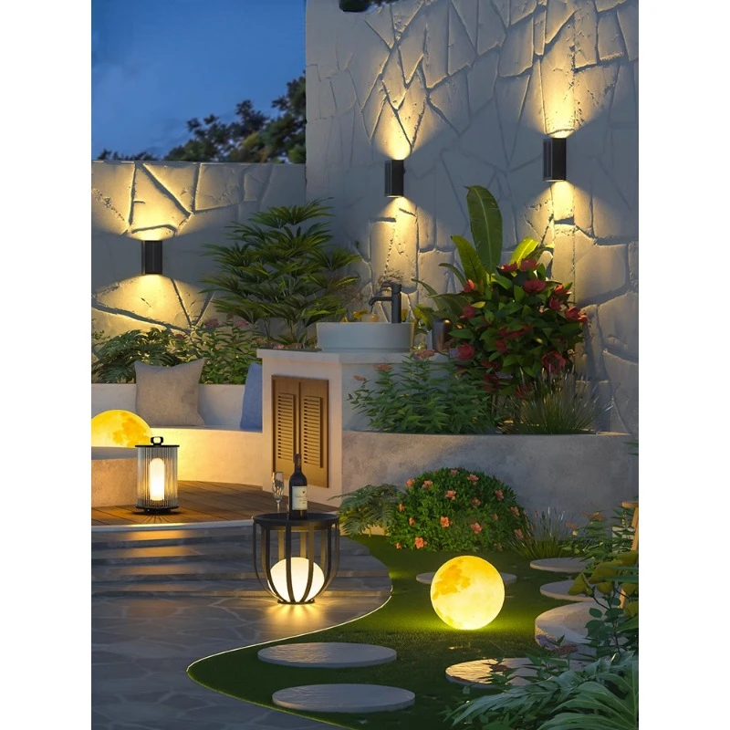 Milolan Outdoor Light Solar Outdoor Courtyard Light Garden Lawn Light Outdoor Villa Floor to Floor Terrace Atmosphere Light